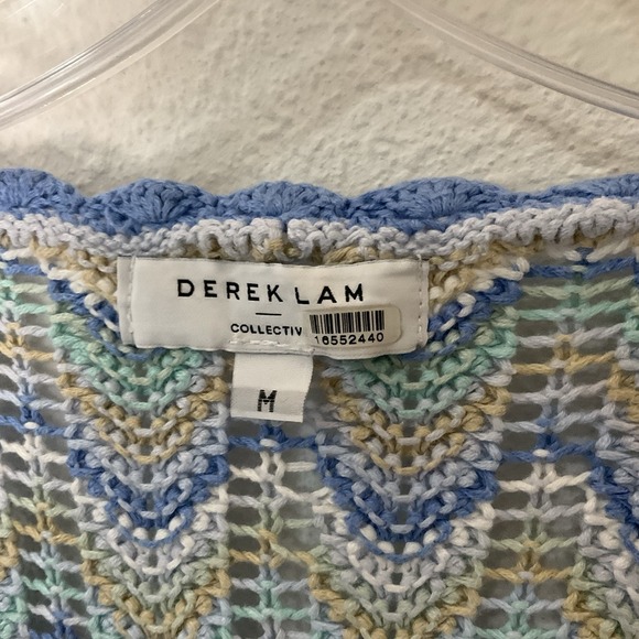 Derek Lam Open Knit Flare Sleeve Top - Picture 5 of 9